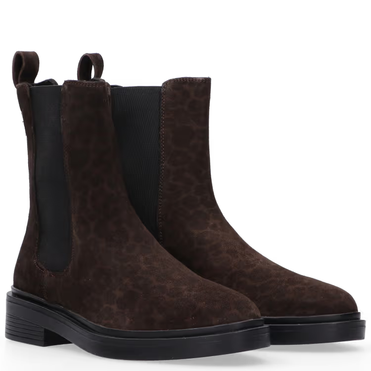 Fallen Suede Leopard Boot