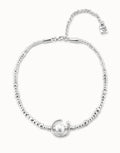 Uno de 50  COL0970 Silver Necklace with Pearl