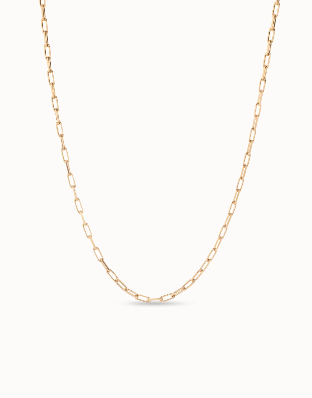 Uno de 50 COL1607 Long link chain charm necklace - Gold