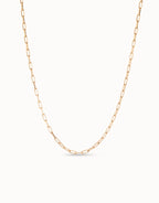 Uno de 50 COL1607 Long link chain charm necklace - Gold