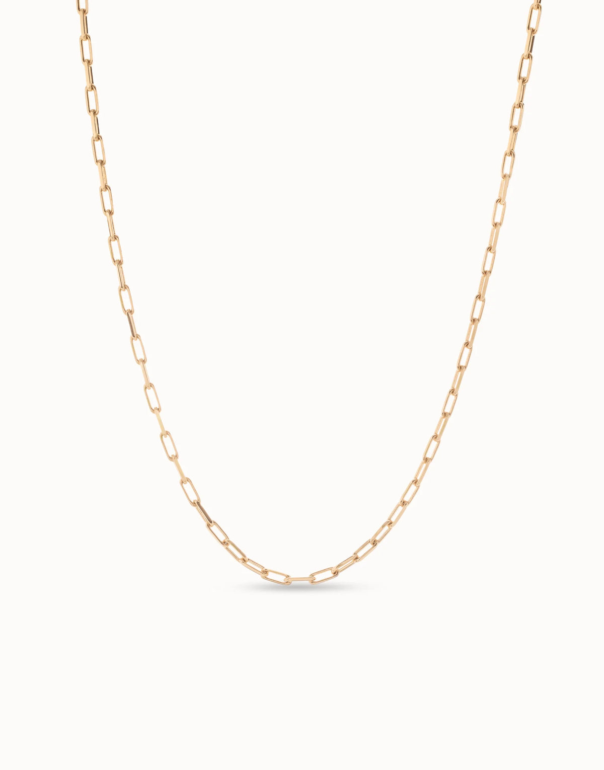 Uno de 50 COL1607 Long link chain charm necklace - Gold