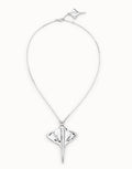 Uno de 50 COL1930 Silver Short chain pendant necklace with manta ray