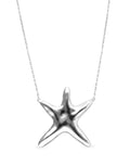Uno de 50 COL2085 - Silver Long necklace with starfish
