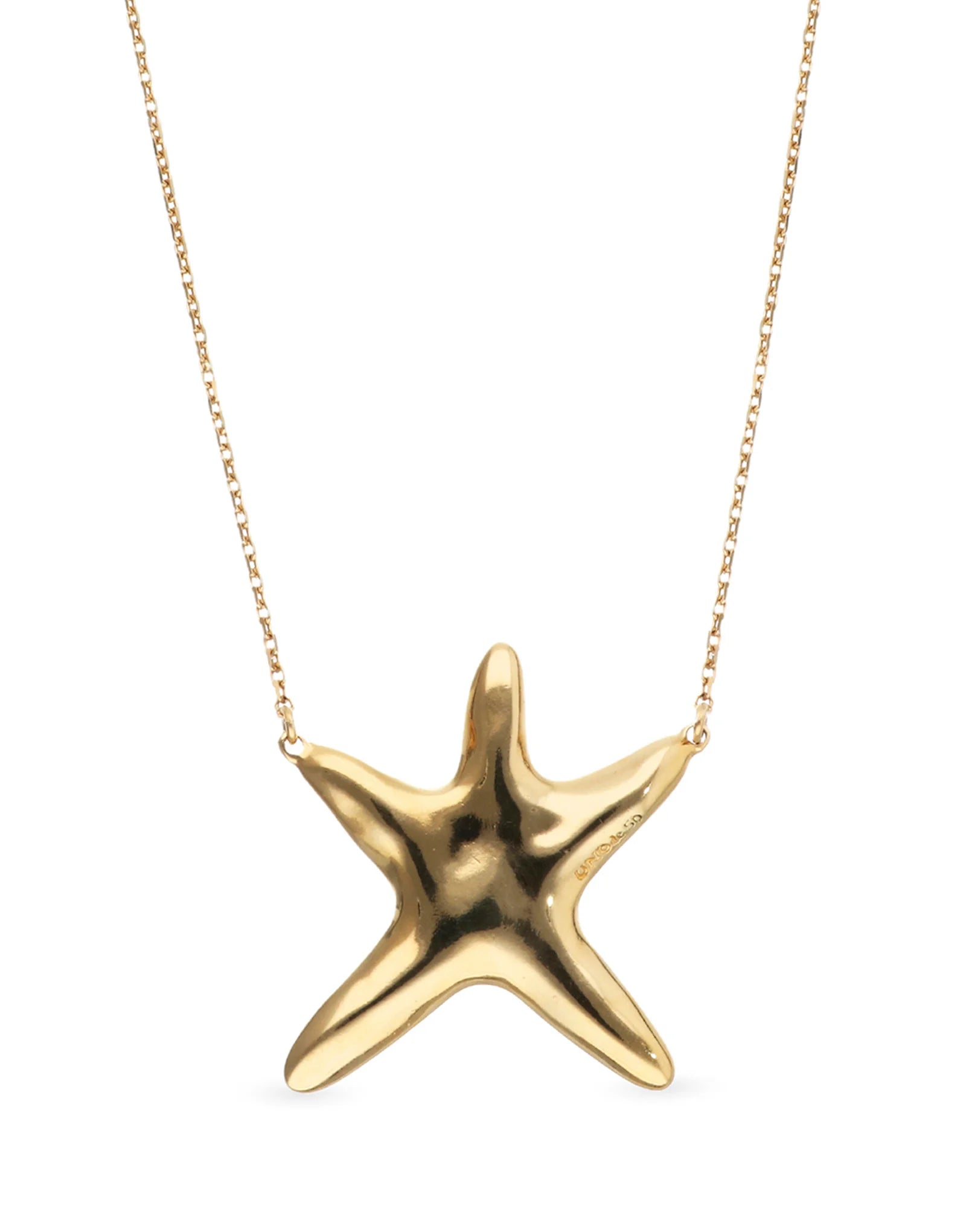 Uno de 50 COL2085 - Gold Long necklace with starfish
