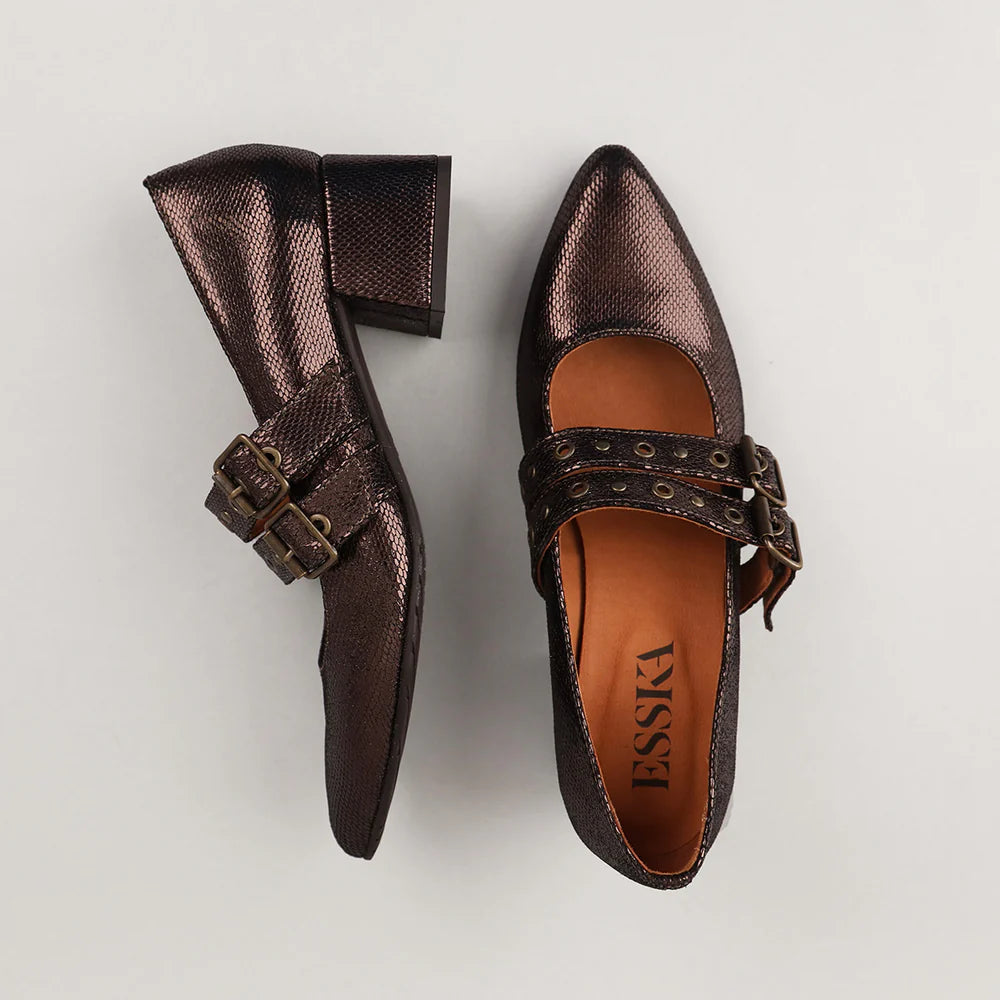 Esska Larissa - Metallic dark Brown