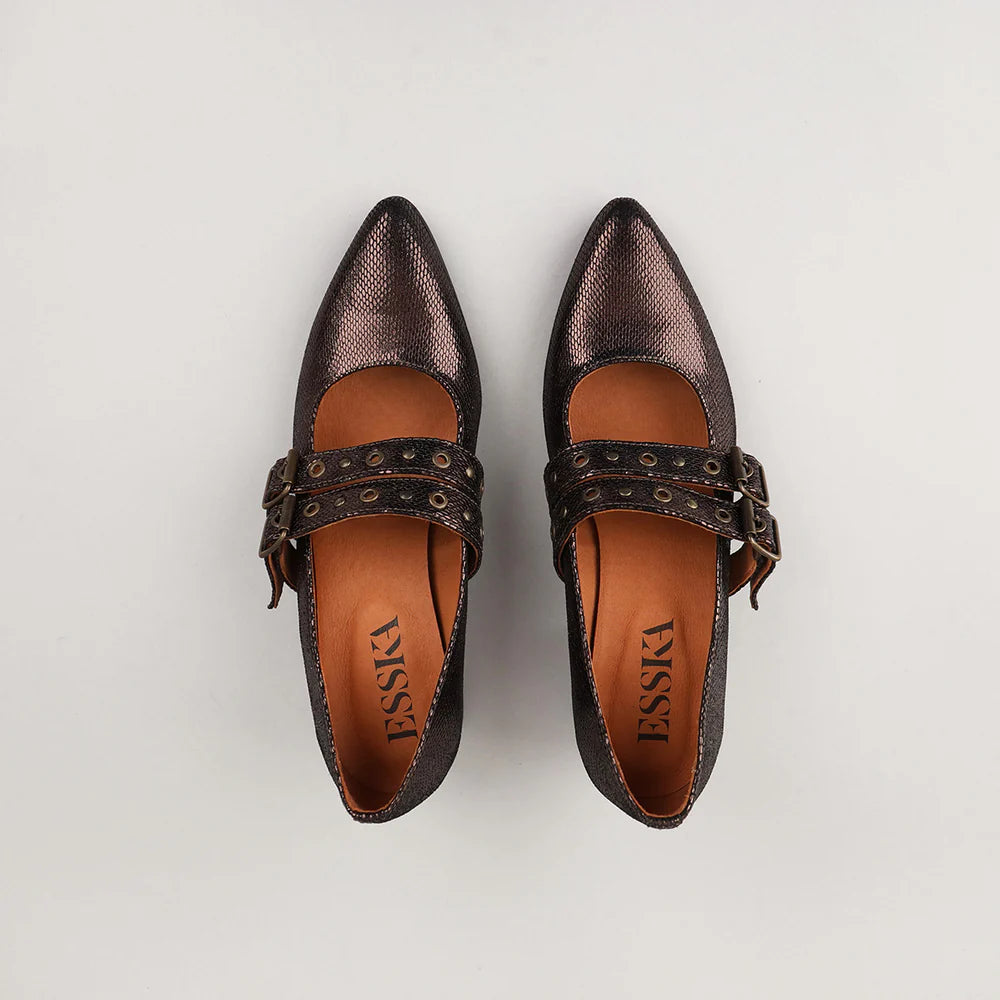 Esska Larissa - Metallic dark Brown