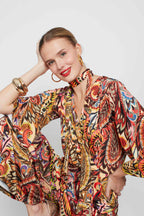 Onjenu Laurie Wild Paisley Print Jumpsuit