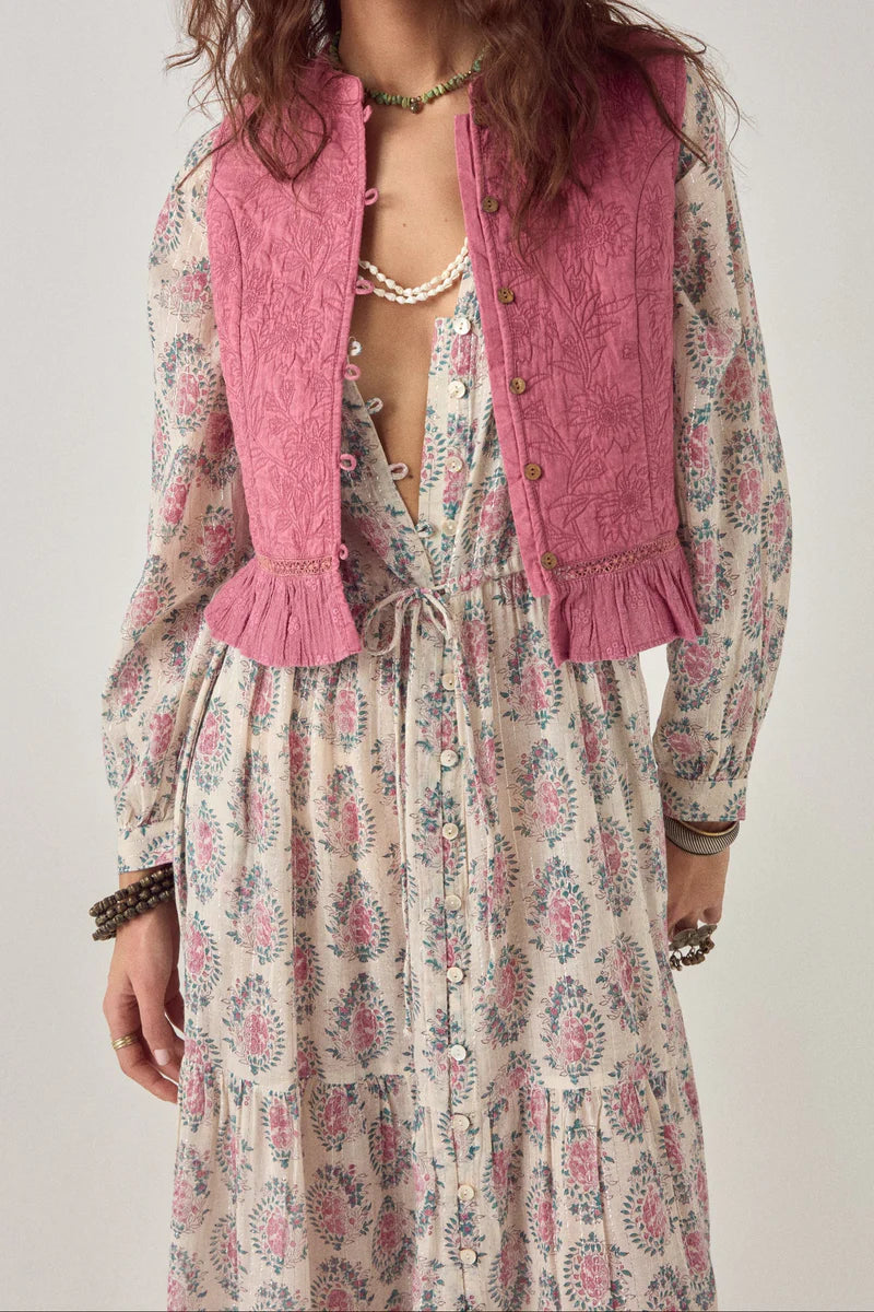 Maison Hotel 15115 Punk Pink Peonia Mia Sleeveless Top