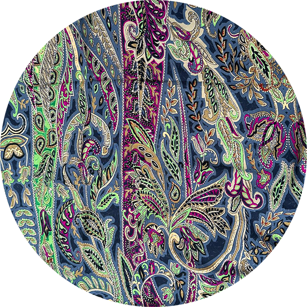 Gabrielle Parker Long Shirt Dress - Mosaic with Gold