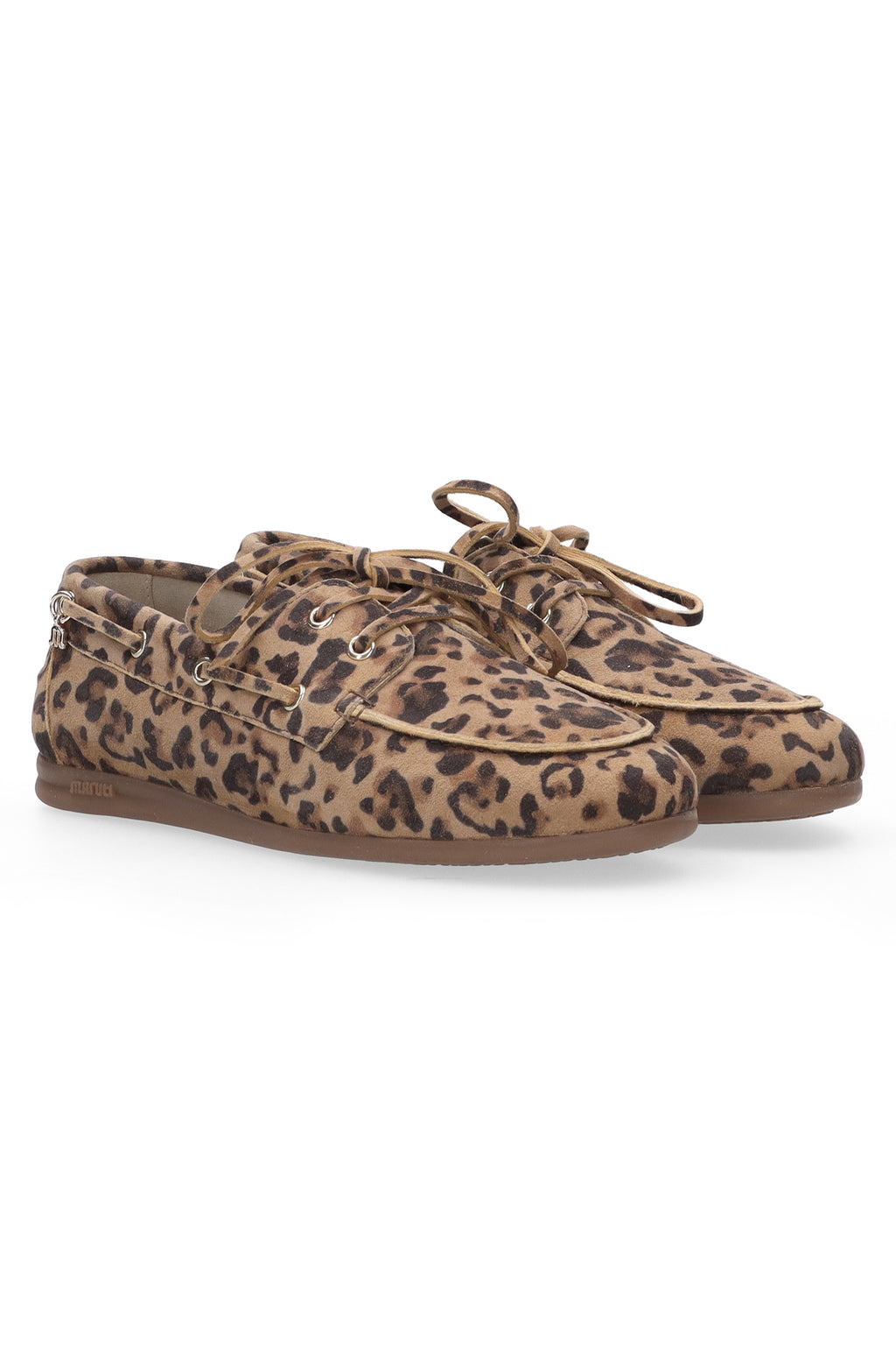 Maruti Eliza Tan Leopard Suede Moccasin Shoes 66.1883.01-Z28