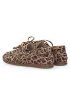 Maruti Eliza Tan Leopard Suede Moccasin Shoes 66.1883.01-Z28