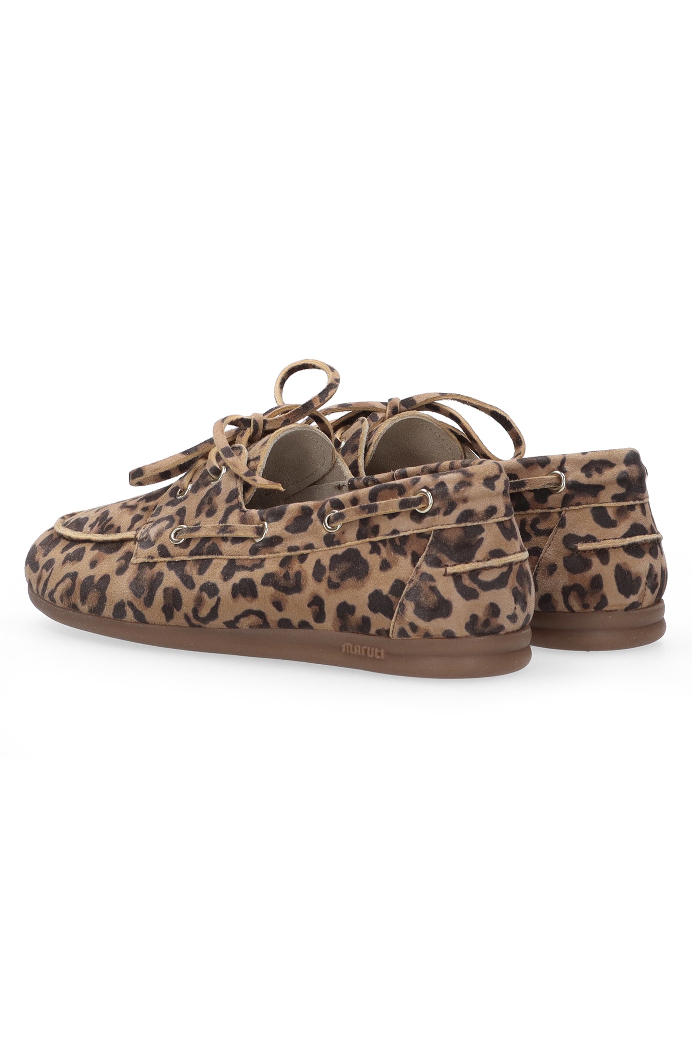 Maruti Eliza Tan Leopard Suede Moccasin Shoes 66.1883.01-Z28