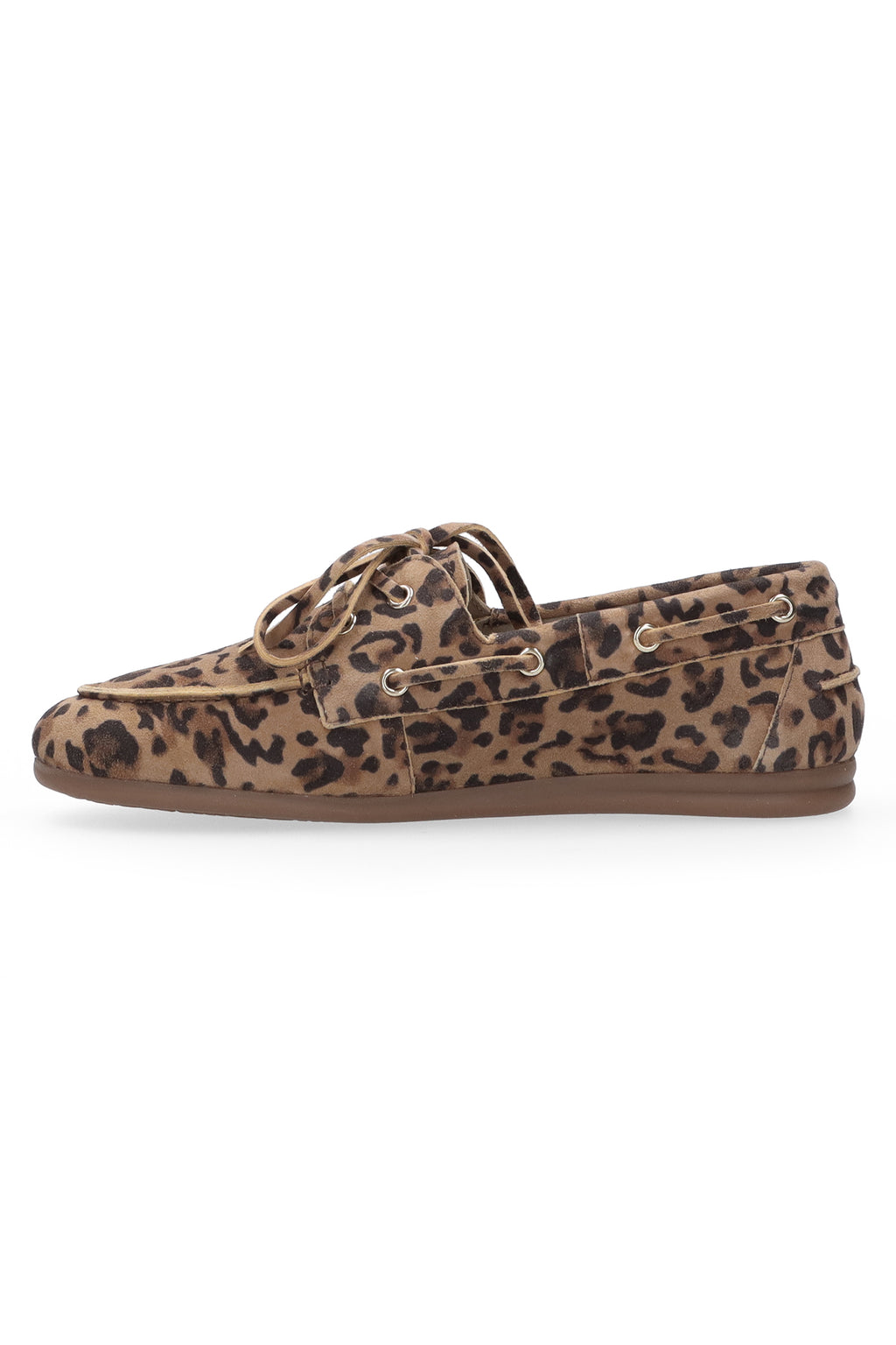 Maruti Eliza Tan Leopard Suede Moccasin Shoes 66.1883.01-Z28