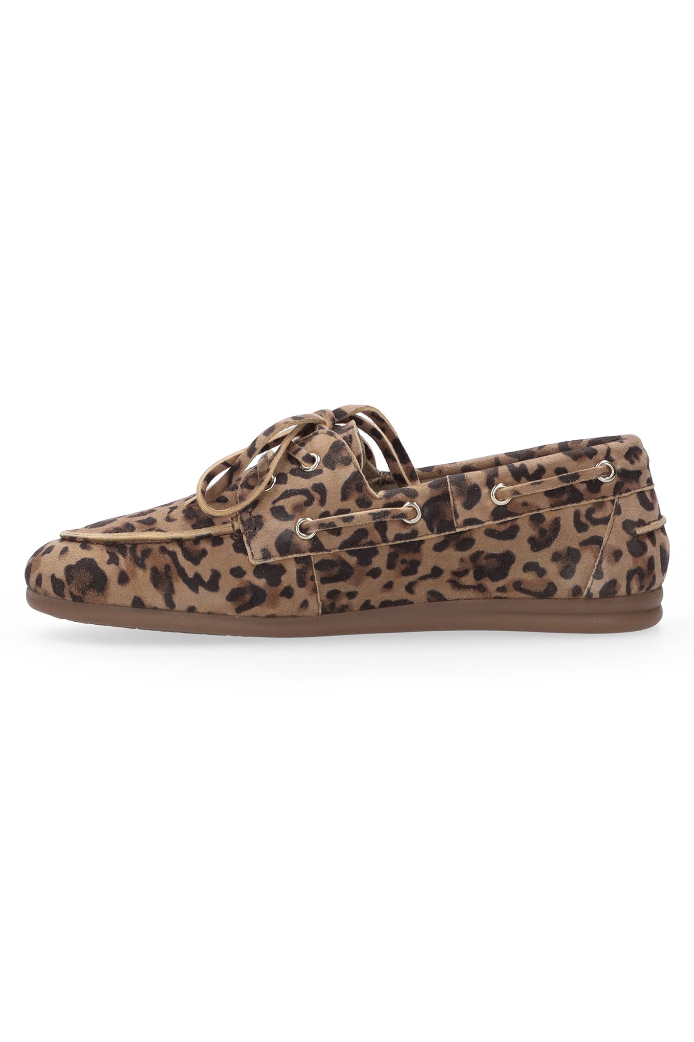 Maruti Eliza Tan Leopard Suede Moccasin Shoes 66.1883.01-Z28