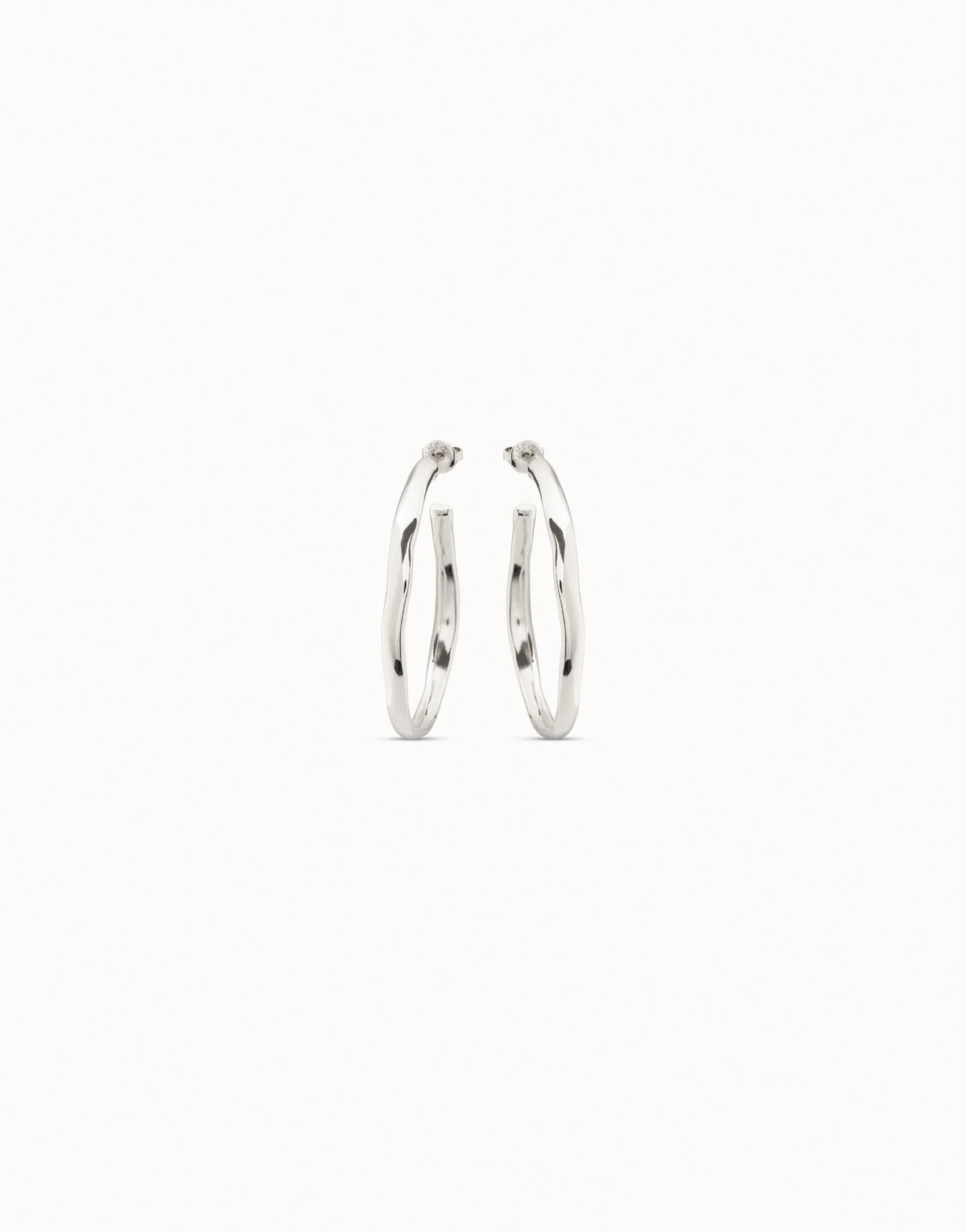 Uno de 50 PEN0419 Open hoop earrings- Silver