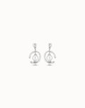 Uno de 50 PEN0444 In orbit Silver Pearl Earrings