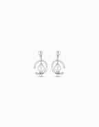 Uno de 50 PEN0444 In orbit Silver Pearl Earrings