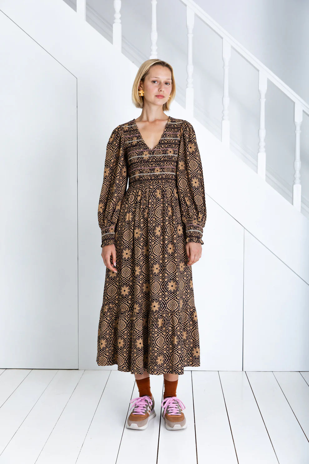 Troy Dress - Midnight/Sand