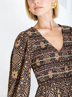Troy Dress - Midnight/Sand