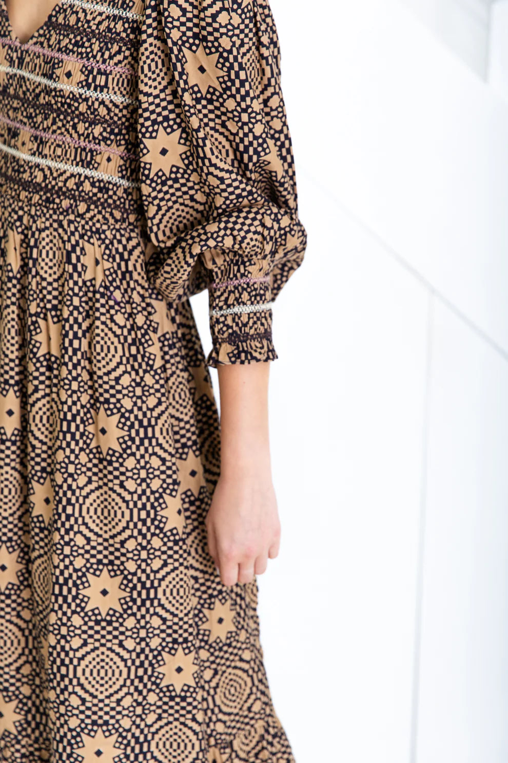 Troy Dress - Midnight/Sand