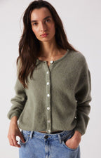 American Vintage Vitow Kaki Multichine Cardigan VITO19E
