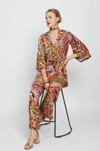 Onjenu Laurie Wild Paisley Print Jumpsuit