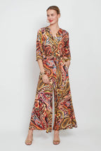 Onjenu Laurie Wild Paisley Print Jumpsuit