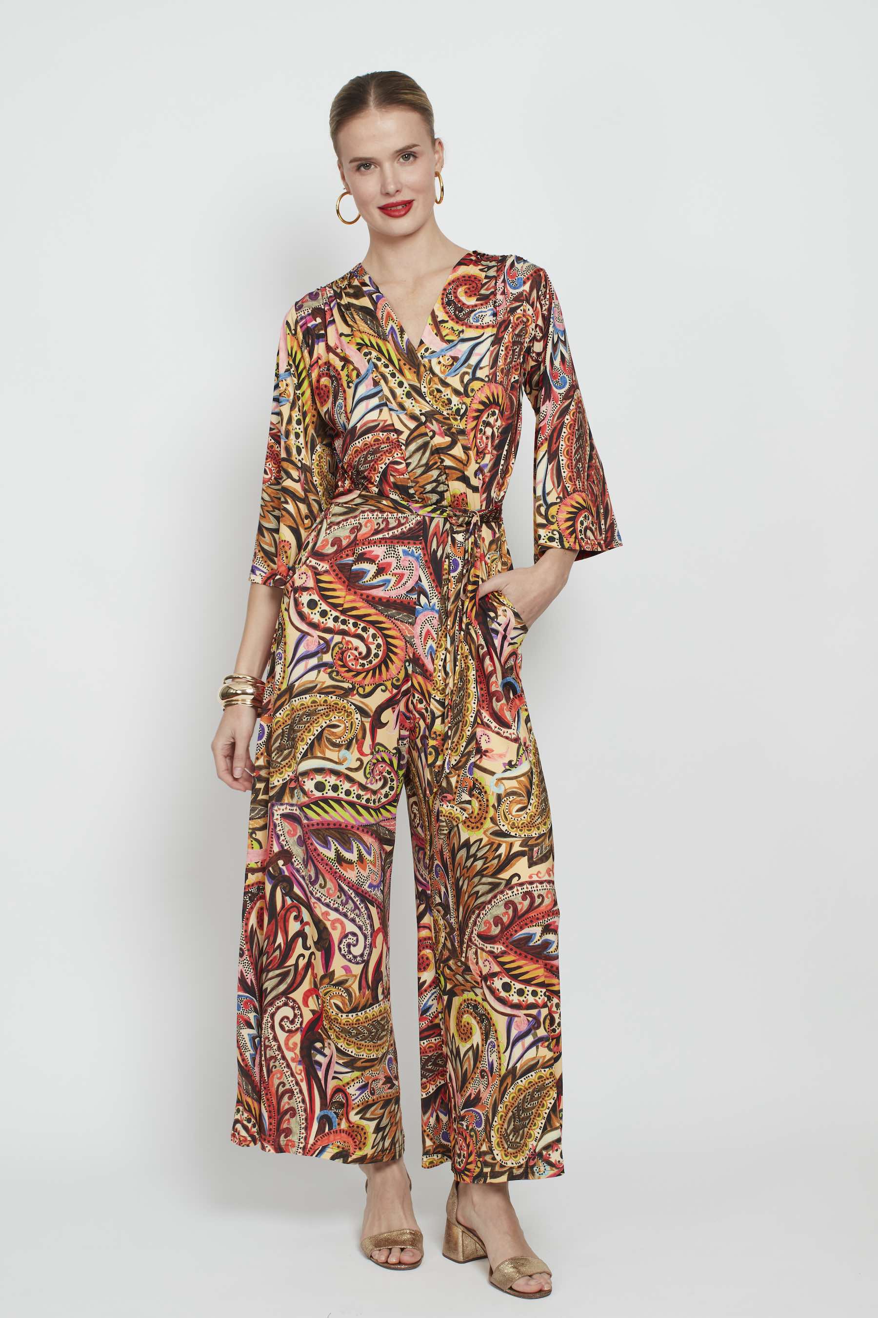 Onjenu Laurie Wild Paisley Print Jumpsuit