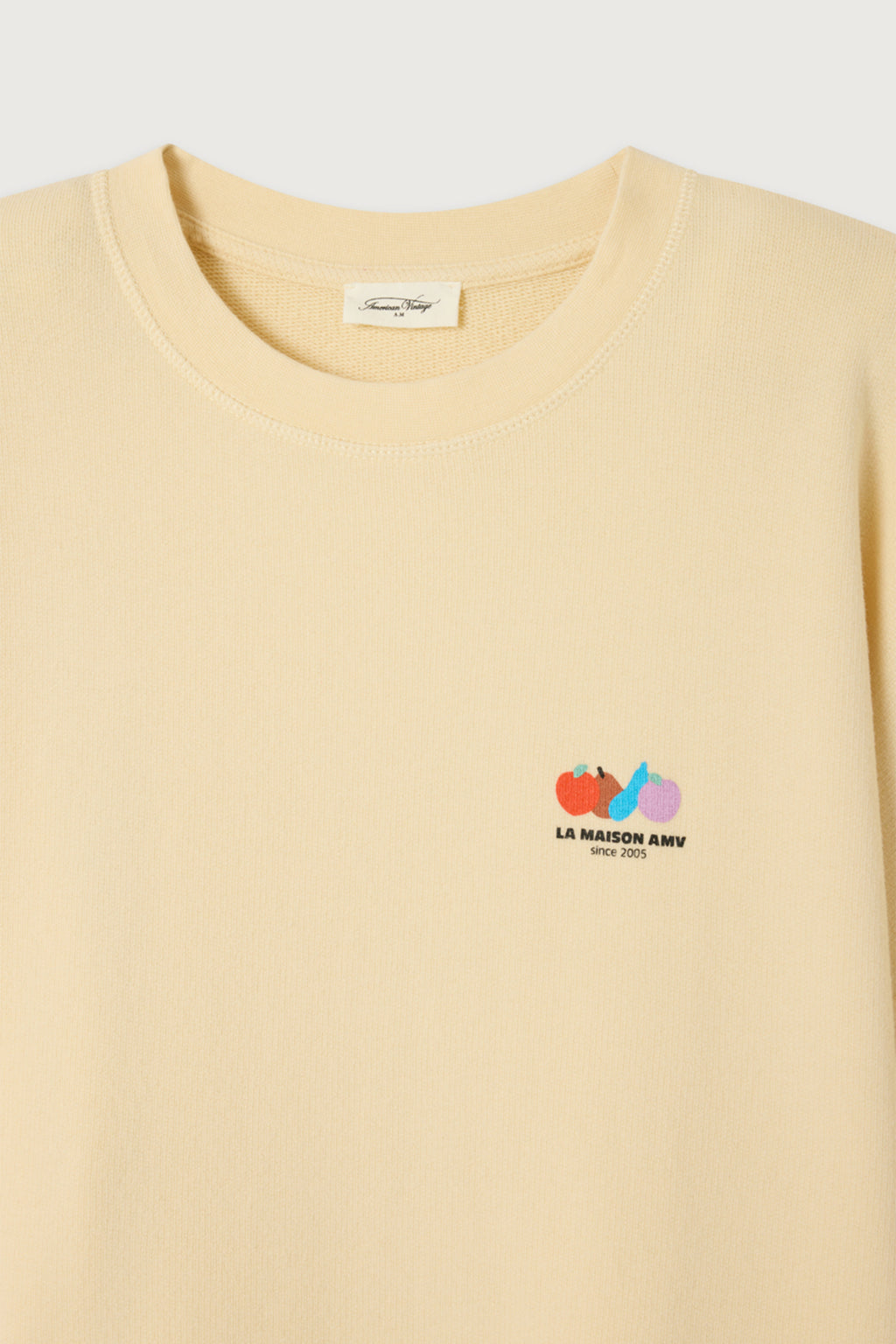 American Vintage ATU03DE26 Atubay Ecru Cream Sweatshirt