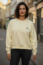 American Vintage ATU03DE26 Atubay Ecru Cream Sweatshirt