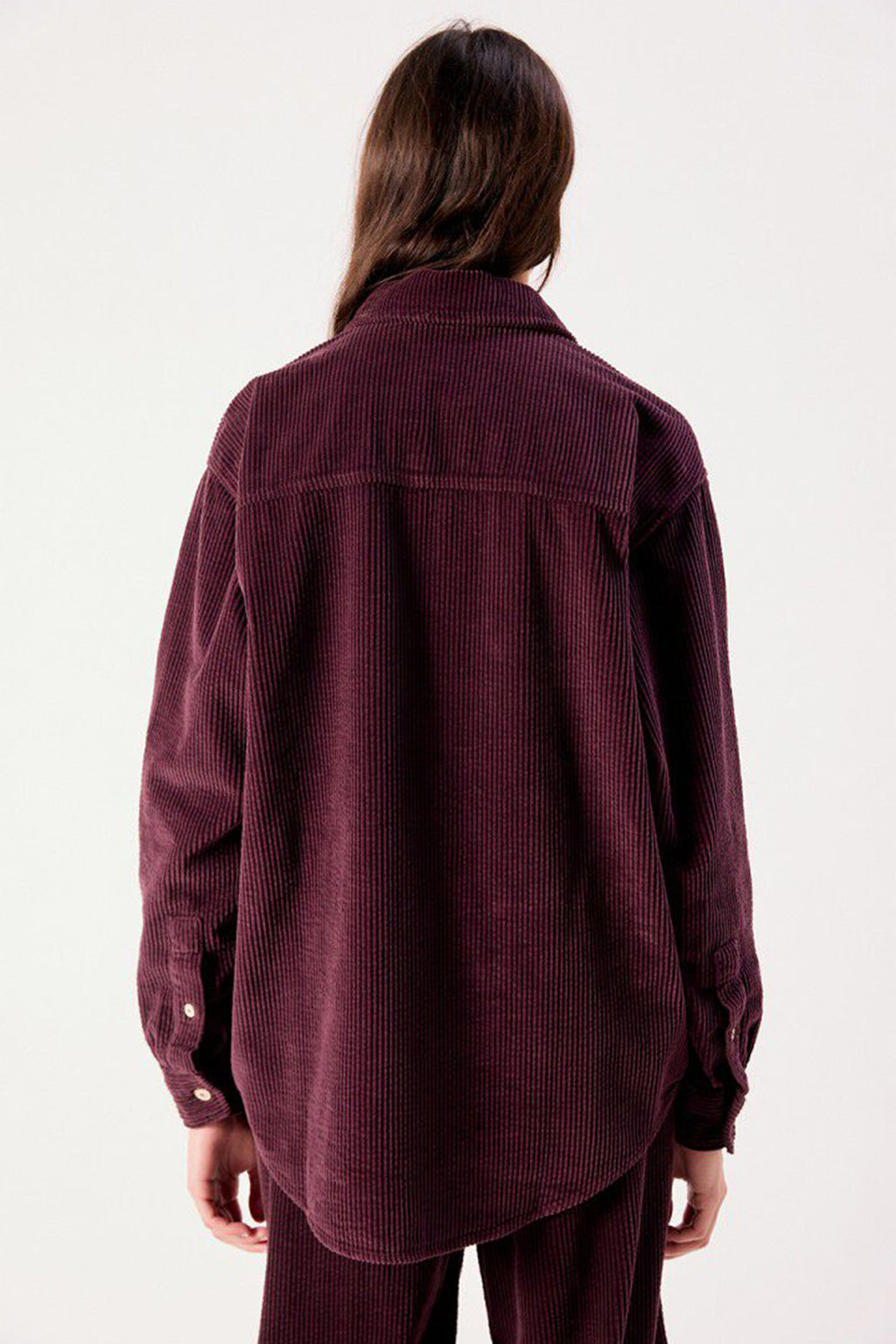 American Vintage Padow Auburn Vintage Purple Shirt PADO06A, back
