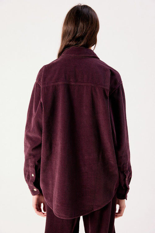 American Vintage Padow Auburn Vintage Purple Shirt PADO06A, back