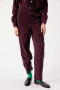 American Vintage Padow Auburn Vintage Purple Trousers PADO137, front