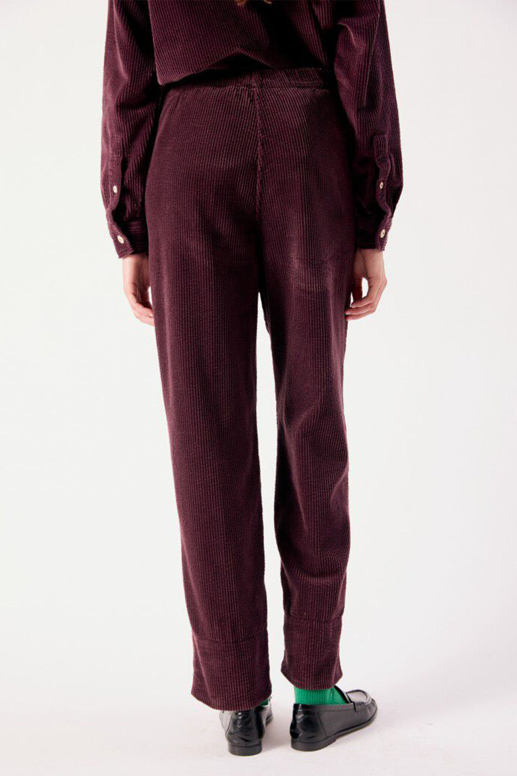 American Vintage Padow Auburn Vintage Purple Trousers PADO137, back