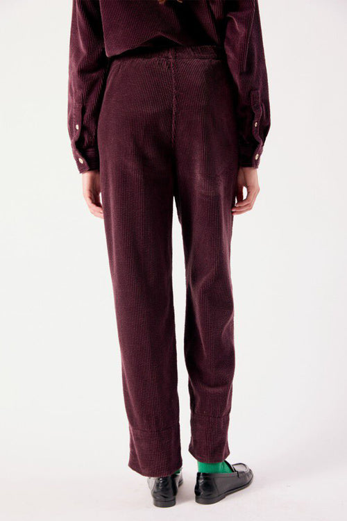 American Vintage Padow Auburn Vintage Purple Trousers PADO137, back