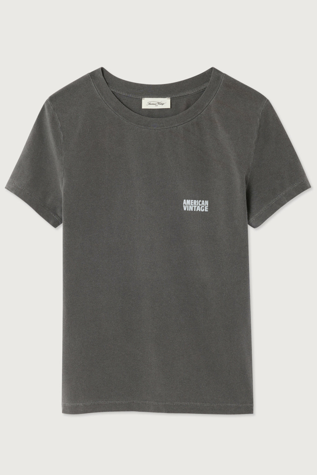 American Vintage PYM02CE26 Pymaz Vintage Carbone Black Short Sleeve T-Shirt