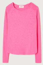 American Vintage SON31GE26 Sonoma Fluorescent Pink Acid Long Sleeve T-Shirt