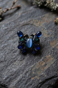 Annie Sherburne Butterfly Brooch Blue, front view