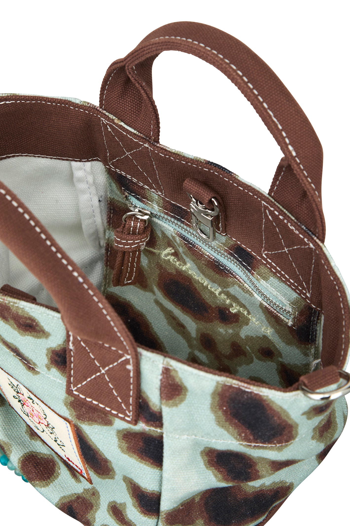 Beck Sondergaard Leola Aqua Grey Canvas Gabby Bag
