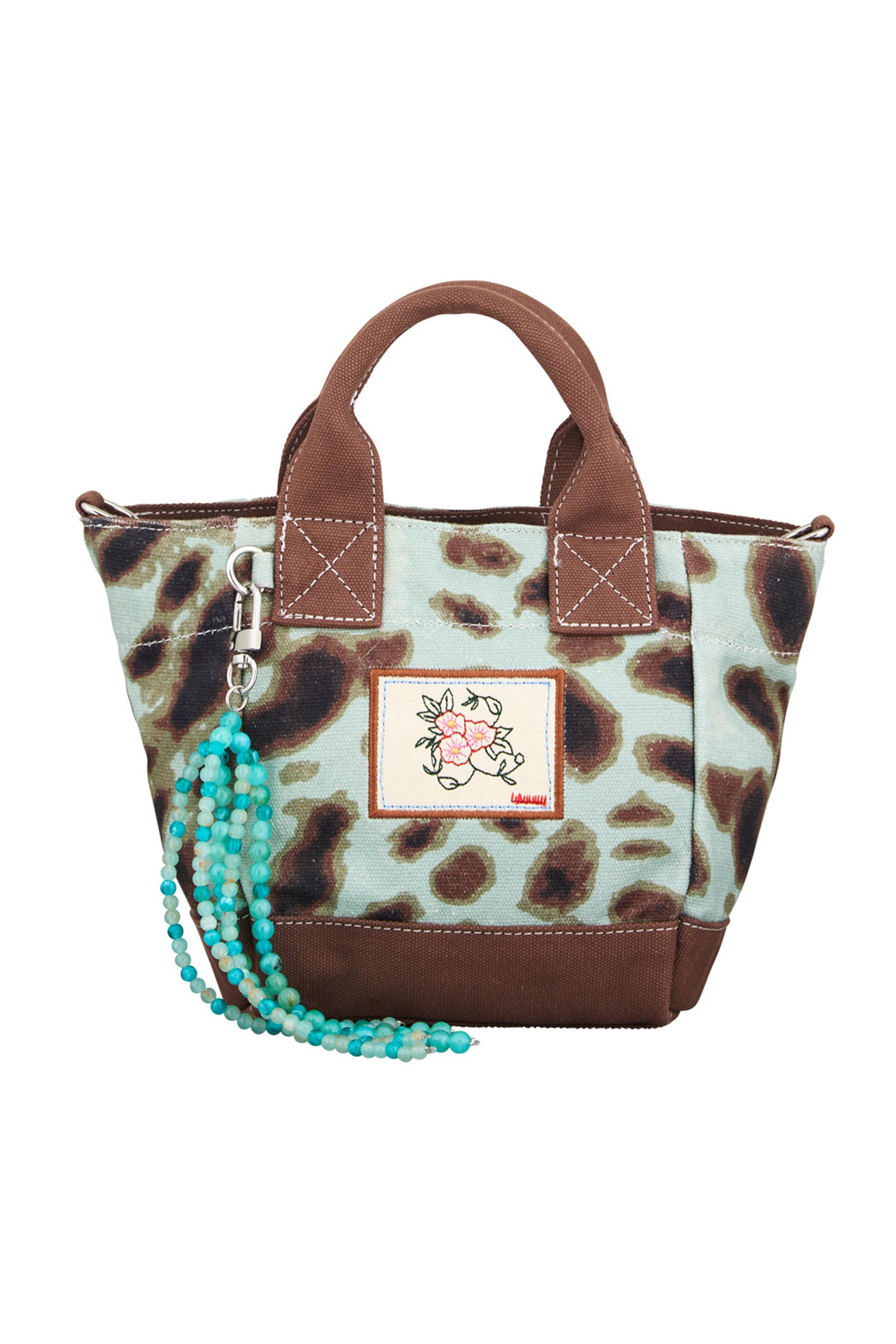 Beck Sondergaard Leola Aqua Grey Canvas Gabby Bag