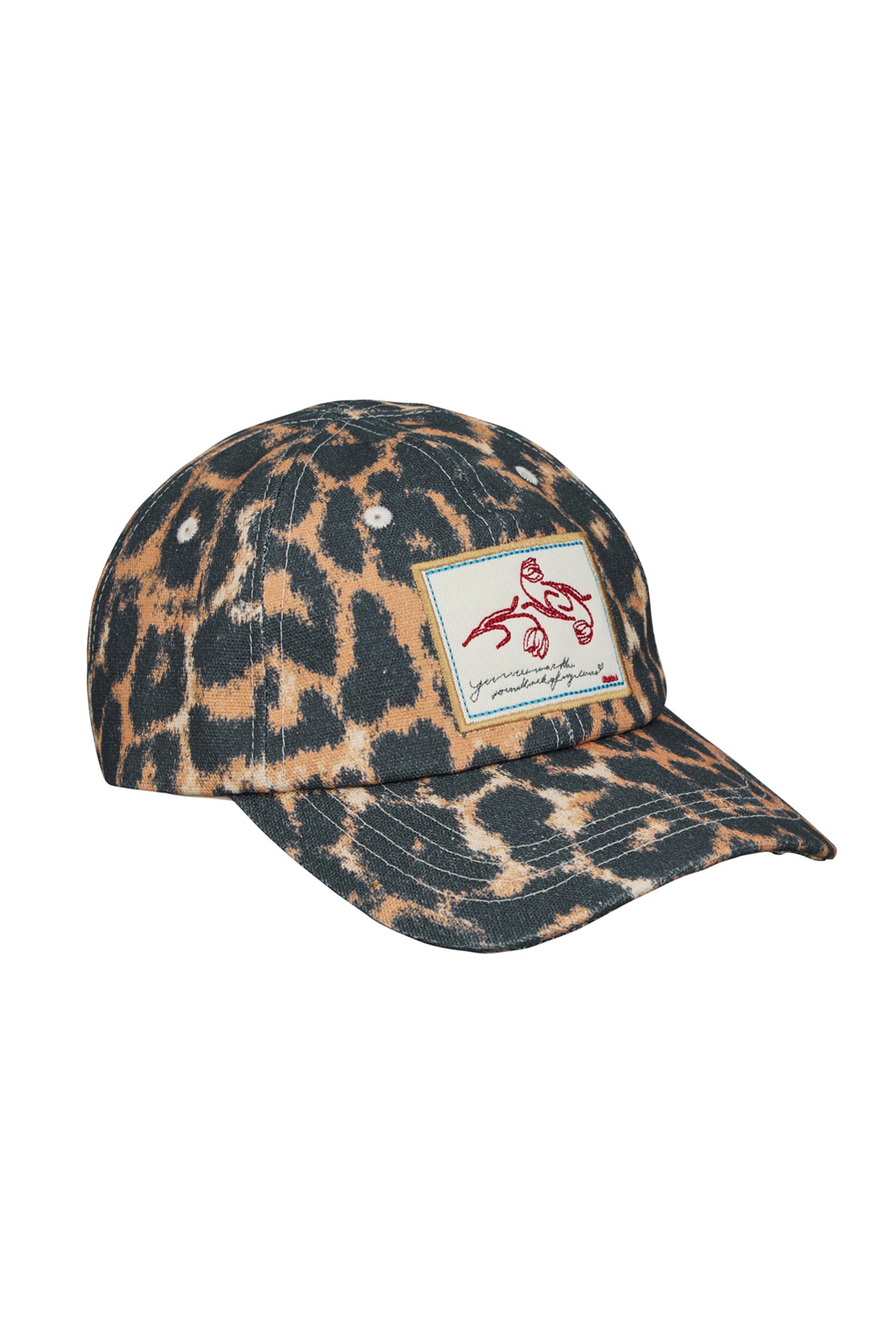 Beck Sondergaard Leopa Black Cotton Cap