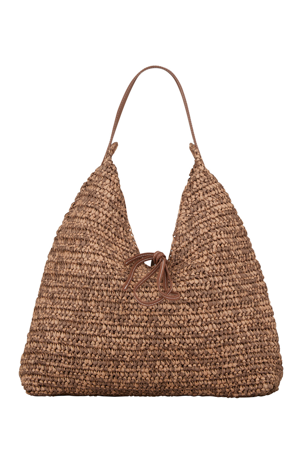 Beck Sondergaard Paper Straw Siena Mocha Brown Bag