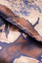 Beck Sondergaard Tinea Tiedye Sia Navy Blue Silk Scarf