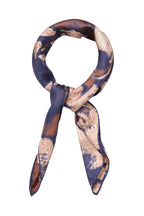 Beck Sondergaard Tinea Tiedye Sia Navy Blue Silk Scarf