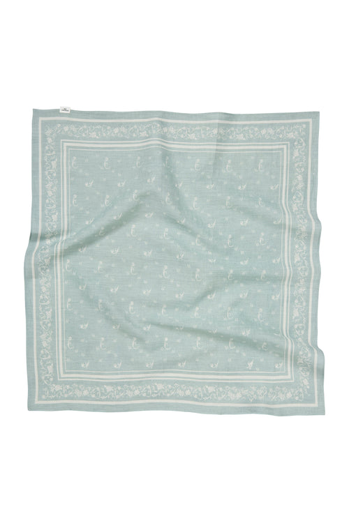 Beck Sondergaard Tulipa Cotta Silver Blue Scarf