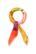 Becksondergaard Blovia Sia Multicolour Silk Scarf, tied and styled