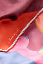 Becksondergaard Blovia Sia Multicolour Silk Scarf, fabric detail