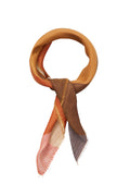 Becksondergaard Ekko Wica Brown Sugar Wool Cashmere Scarf, tied and styled