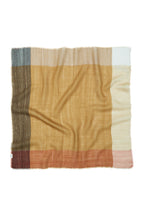 Becksondergaard Ekko Wica Brown Sugar Wool Cashmere Scarf, laid flat