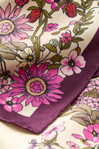 Becksondergaard Elyfiora Sia Cashmere Rose Pink Silk Scarf, fabric detail